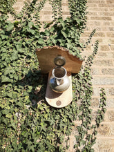 Load image into Gallery viewer, Pewter Coffee Pot Bird Feeder or planter