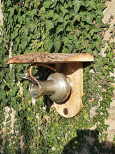 Load image into Gallery viewer, Pewter Coffee Pot Bird Feeder or planter
