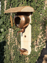 Load image into Gallery viewer, Copper Kettle Bird Feeder / Planter