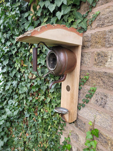Small Edwardian Copper Kettle bird feeder / Planter